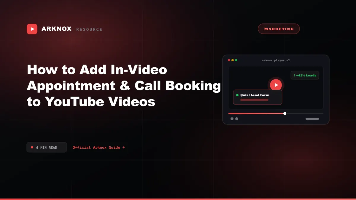 How to Add In-Video Appointment & Call Booking to YouTube Videos