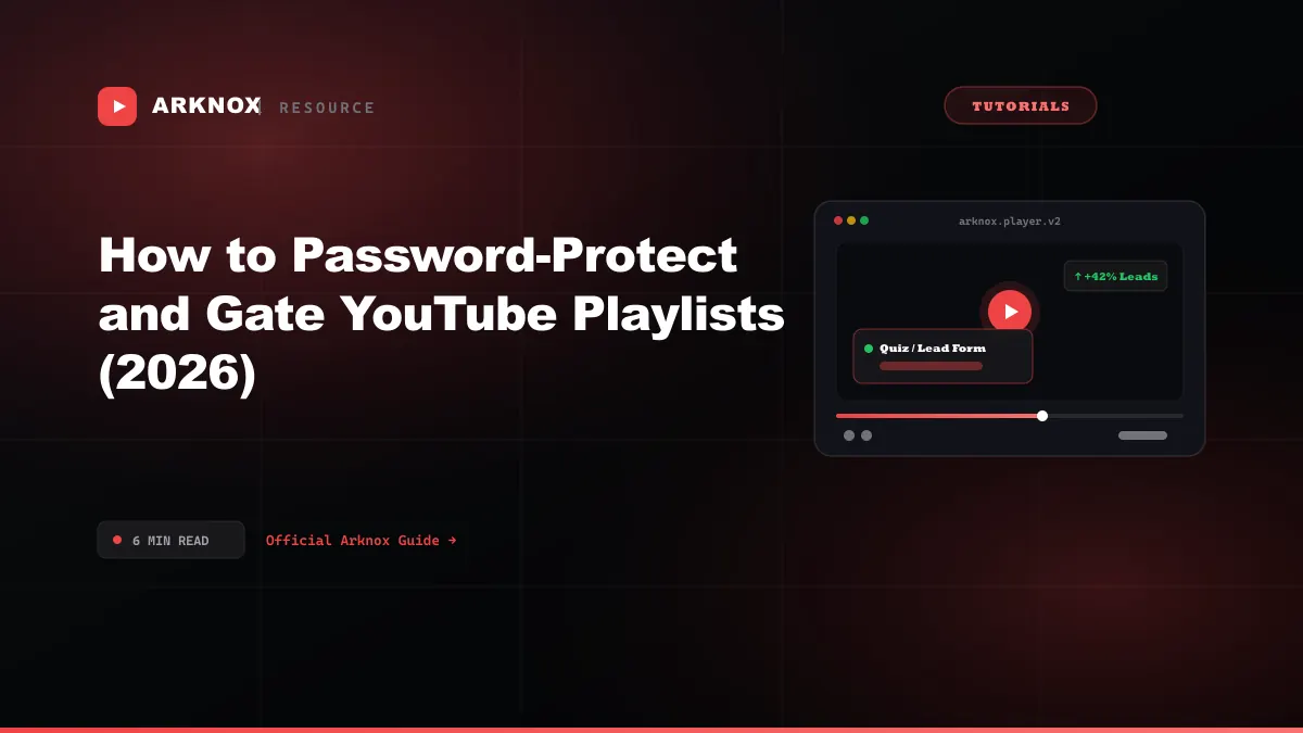 How to Password-Protect and Gate YouTube Playlists (2026)