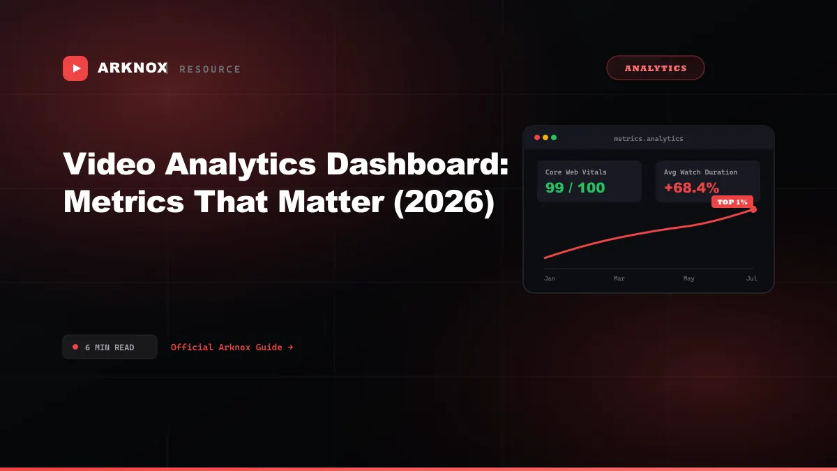 Video Analytics Dashboard: Metrics That Matter (2026)