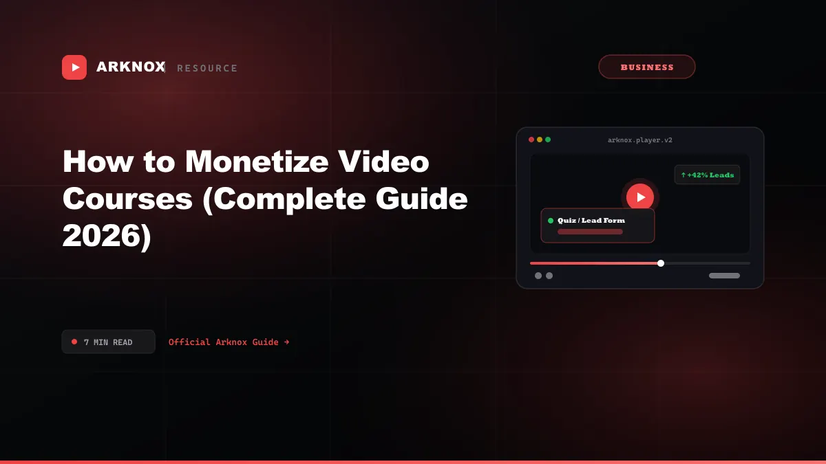 How to Monetize Video Courses (Complete Guide 2026)