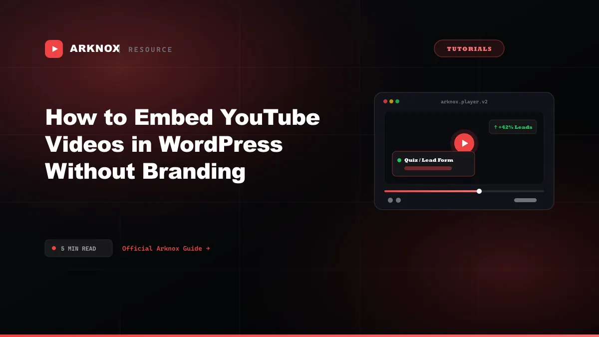 How to Embed YouTube Videos in WordPress Without Branding